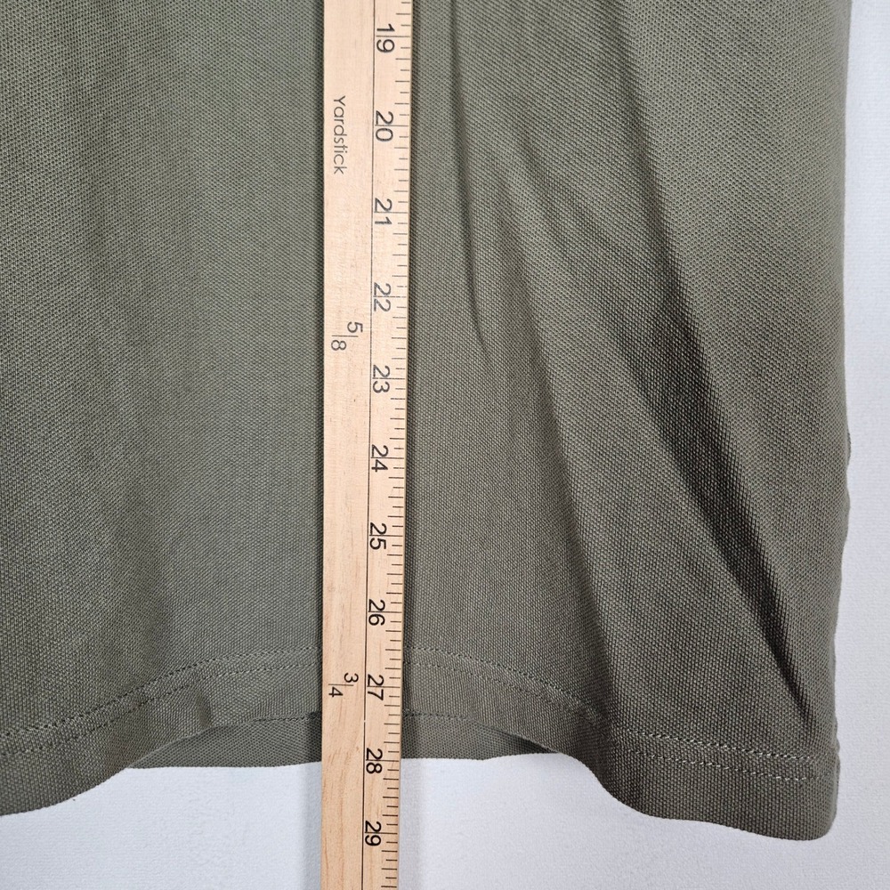 Outdoor Voices Polo Shirt Mens L Olive Green Pique Raglan Sleeve Gorpcore Active View 5